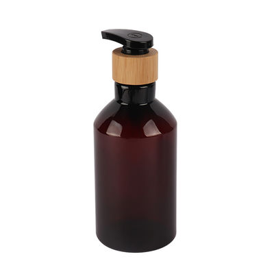 200 ml 300 ml 500 ml hervulbare Amber flessen Slanted Shoulder PET plastic fles voor lotion