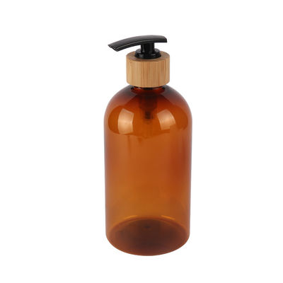 200 ml 300 ml 500 ml 7 oz 10 oz 16 oz cosmetische lotion fles Amber afgeronde schouders PET fles