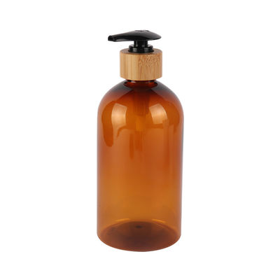 200 ml 300 ml 500 ml cosmetische lotion fles 7 oz 10 oz 16 oz hervulbare Amber PET lotion fles